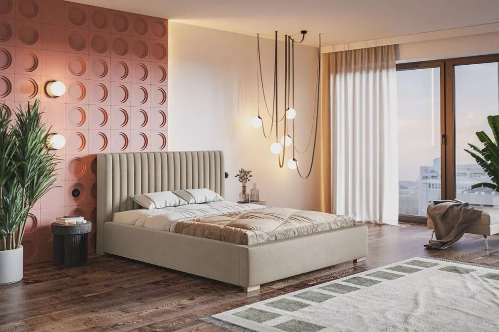 Gulta Top 9 Premium standard ar stelāžu Guļamvietas platums: 160 cm, Guļamvietas garums: 200 cm, stelāžas tips: koka, · 