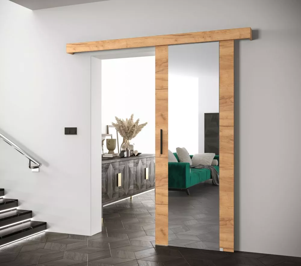 Bīdāmās durvis Salwador 2 · Ozols craft zelts · 90 × 204 cm