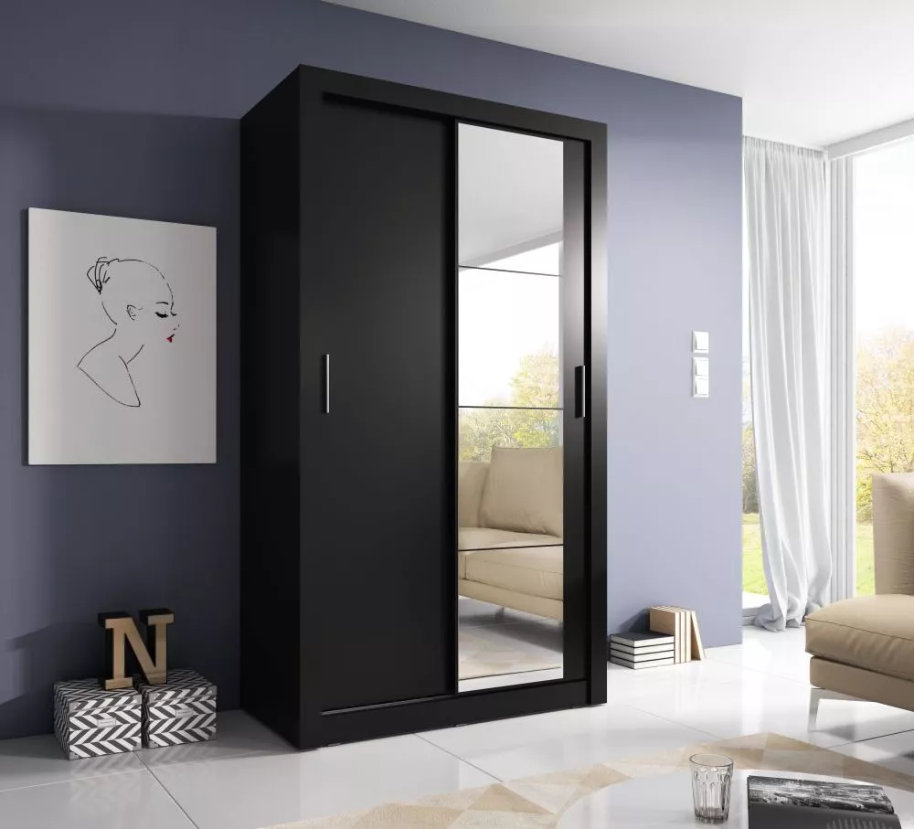 Skapis Arti AR-06 · Melns · 120 × 60 × 215 cm