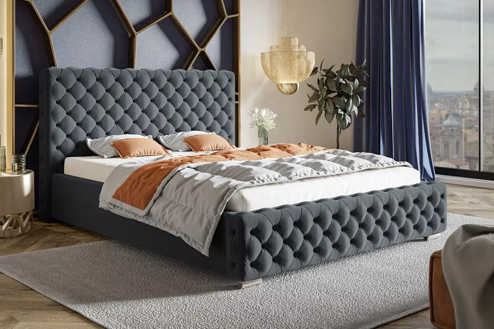 Gulta Bed 12 standard ar stelāžu Guļamvietas platums: 90 cm, Guļamvietas garums: 200 cm, stelāžas tips: koka, · Tumši pe