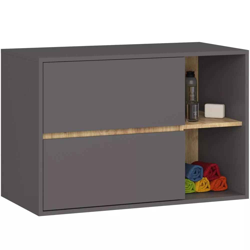 Vannas istabas skapītis Vami W90 2S · 90 × 60 × 45.5 cm