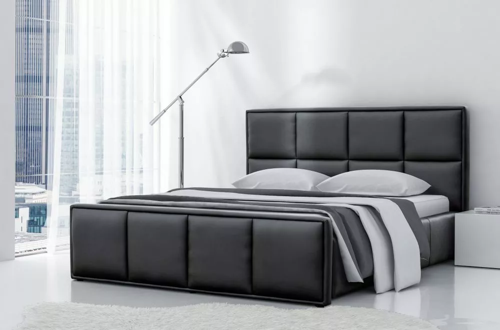 Gulta Milonga standart ar stelāžu Guļamvietas platums: 180 cm, Guļamvietas garums: 200 cm, stelāžas tips: metāla, · Meln