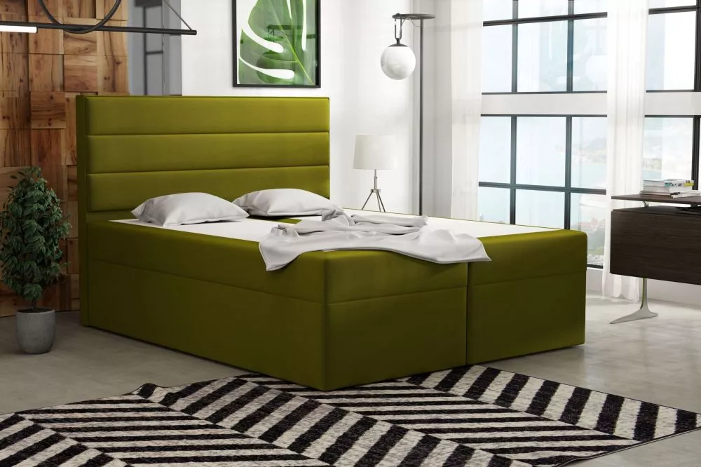 Gulta Ilmo Standard Guļamvietas platums: 180 cm, Guļamvietas garums: 200 cm, · Olīvu · 182 × 210 × 120 cm