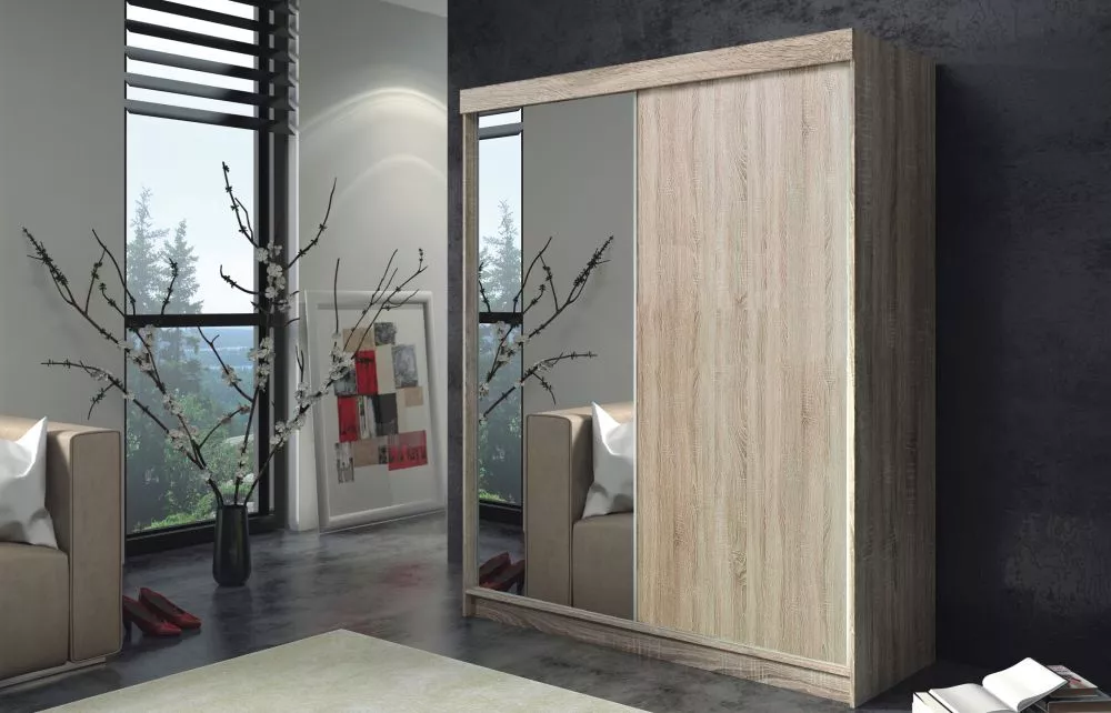 Skapis Aruba 150 · Ozols sonoma · 150 × 62 × 216 cm
