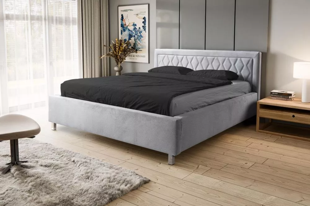 Gulta Logan Element Standard ar stelāžu Guļamvietas platums: 140 cm, Guļamvietas garums: 200 cm, · Gaiši pelēks · 160 × 