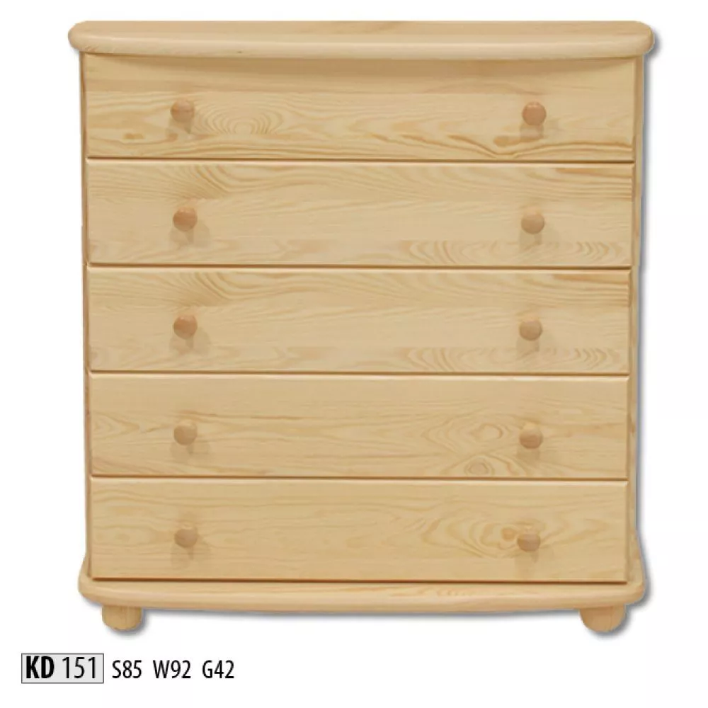 Kumode KD 151 · Priede · 85 × 42 × 92 cm