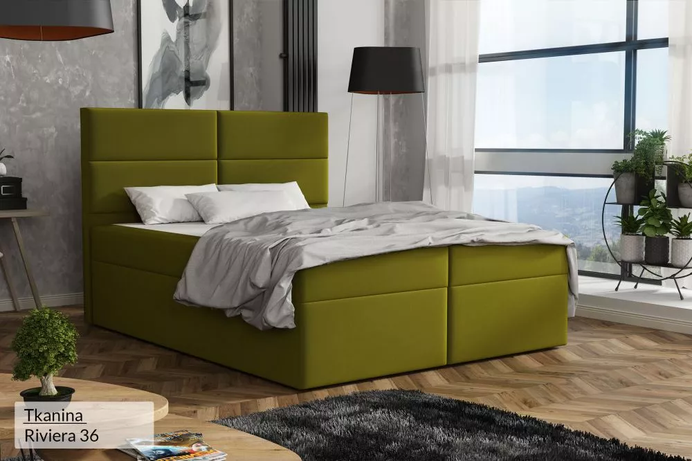 Gulta Zeo Premium Standard Guļamvietas platums: 180 cm, Guļamvietas garums: 200 cm, · Olīvu · 182 × 210 × 120 cm