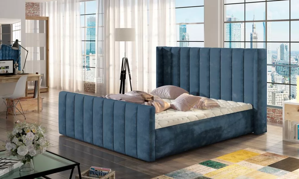 Gulta Malibu Premium Standard ar stelāžu Guļamvietas platums: 140 cm, Guļamvietas garums: 200 cm, stelāžas tips: metāla,