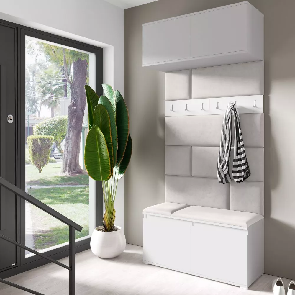 Apavu plaukts Emi 23 Trinity Korpusa krāsa: balts, · 100 × 225 × 40 cm