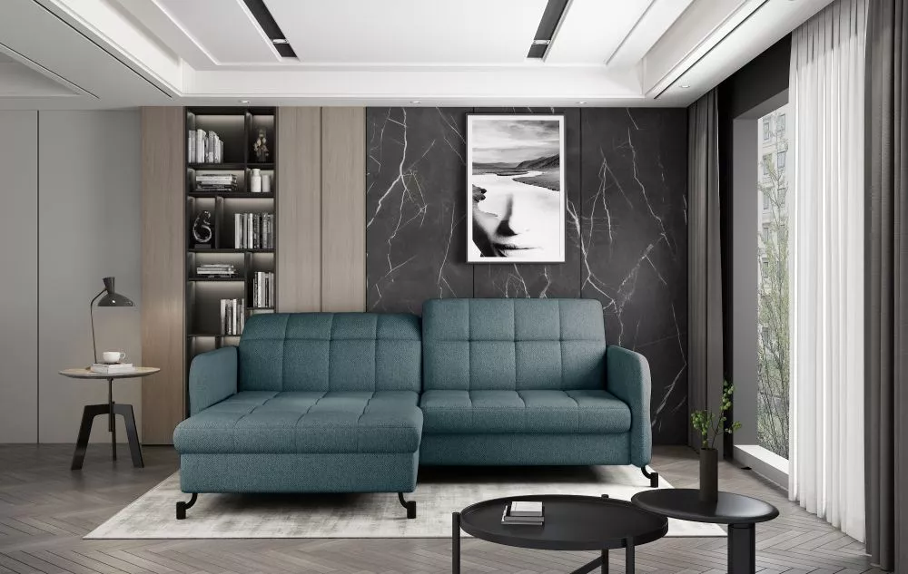 Dīvāns Lorelle Relax standard · Zila · 160 × 225 × 105 cm