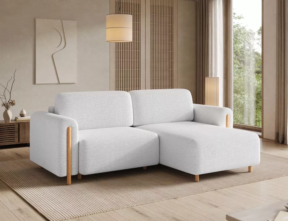 Dīvāns Acossta Oak Standard · Balts · 154 × 244 × 95 cm