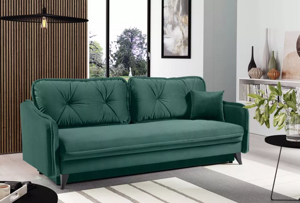 Dīvāns Marmaris standard · Zaļš · 93 × 225 × 85 cm