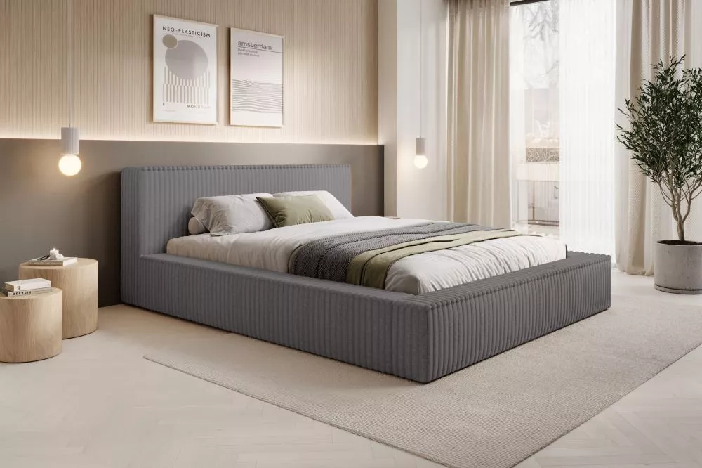Gulta Melody Standard ar stelāžu Guļamvietas platums: 180 cm, Guļamvietas garums: 200 cm, stelāžas tips: koka, · Tumši p