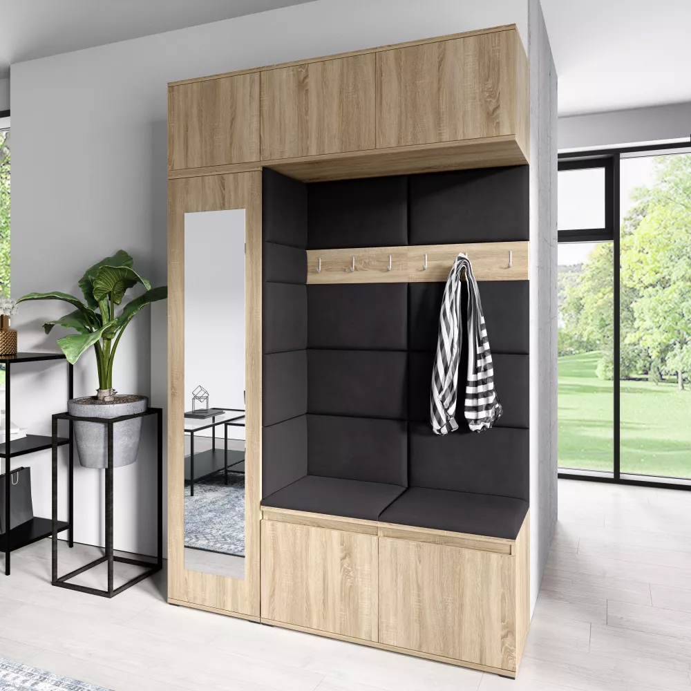 Apavu plaukts Emi 21 Trinity Korpusa krāsa: sonoma, · 145 × 225 × 40 cm