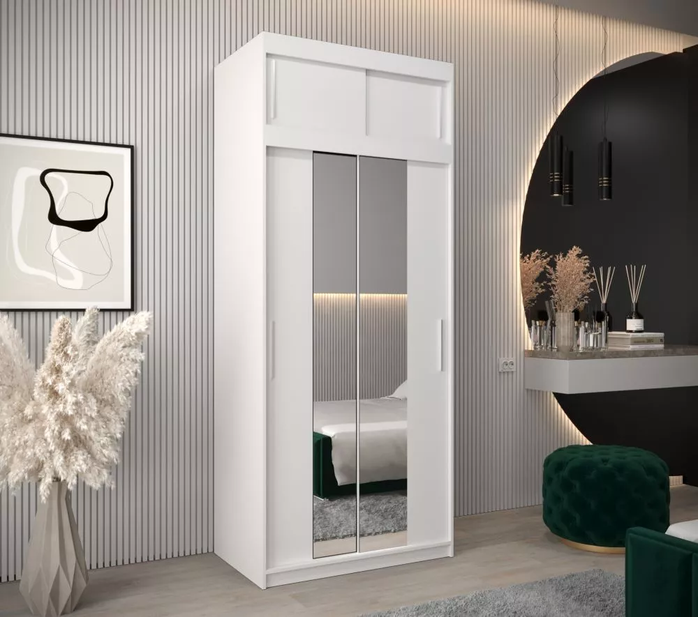 Skapis Tokyo 1 Plus · Balts · 100 × 62 × 240 cm