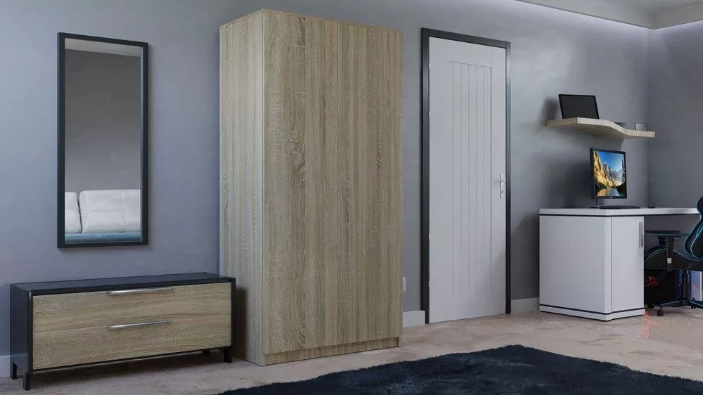 Skapis Malwa SD-90 · 90 × 50 × 180 cm