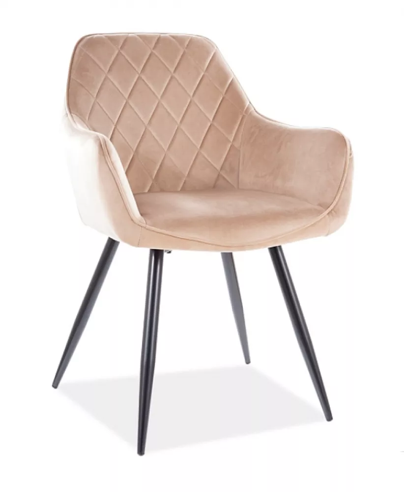 Krēsls Linea Velvet · Bēšs · 82 × 43 × 43 cm