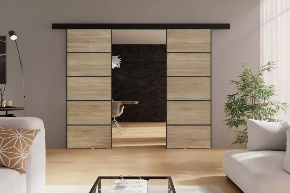 Bīdāmās durvis Marti Plus Duo · Sonoma · 192 × 205 cm