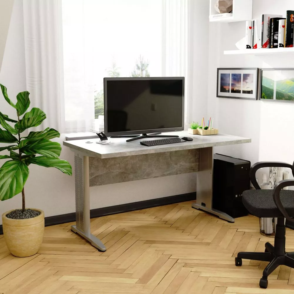 Galds BM-135 · Betons · 135 × 76 × 60 cm