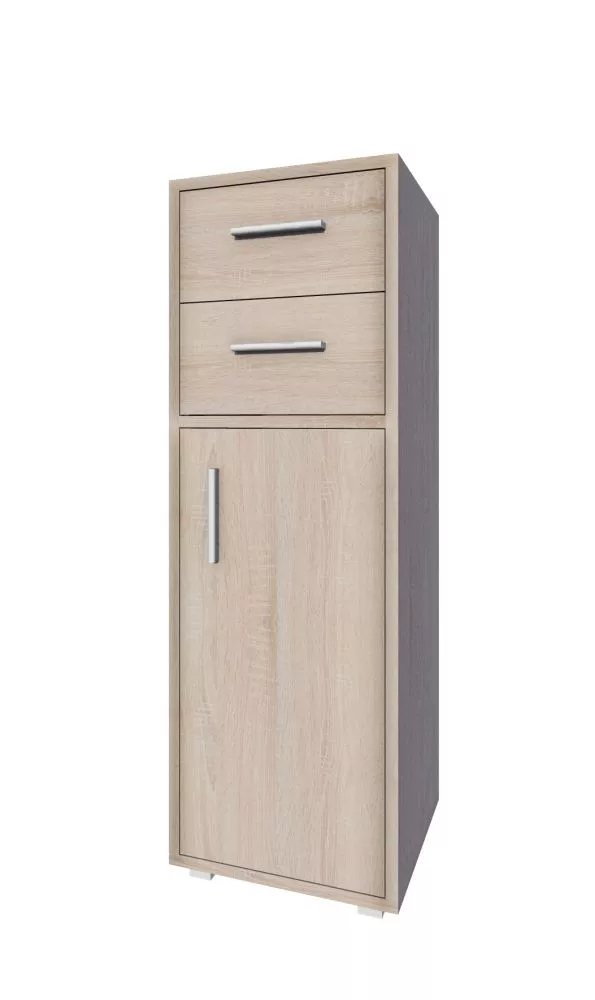 Kumode Biurowy B-R10 · Ozols sonoma · 40 × 40 × 118 cm