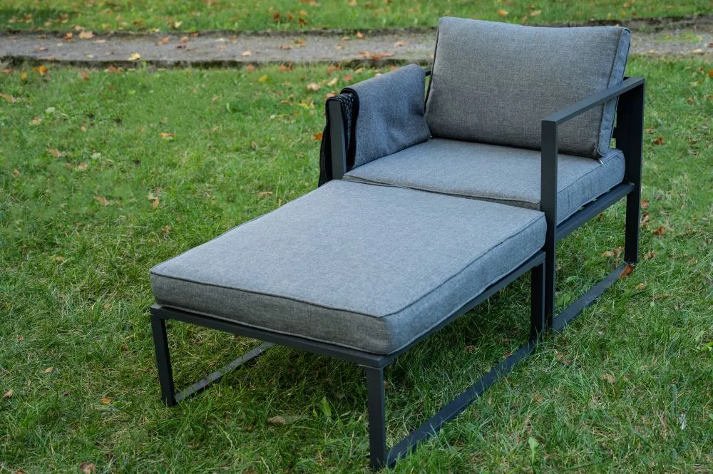 Sauļošanās krēsls Mostrare Comfort · Pelēks · 73 × 150 × 63 cm