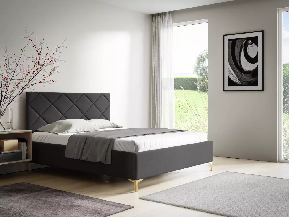Gulta PK33 Basic ar stelāžu Guļamvietas platums: 90 cm, Guļamvietas garums: 200 cm, stelāžas tips: koka, · Grafīts · 108