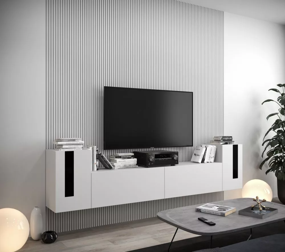 Sekcija New Concept C88 · Balts · 256 × 35 × 60 cm