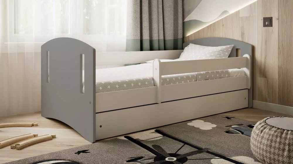Bērnu gulta Classic 2 Mix ar stelāžu Guļamvietas platums: 80 cm, Guļamvietas garums: 180 cm, · 90 × 184 × 65 cm