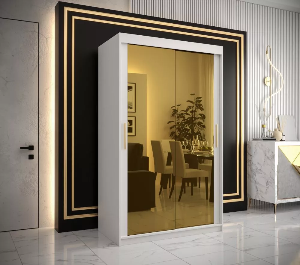 Skapis Golden T3 · Balts · 120 × 62 × 200 cm