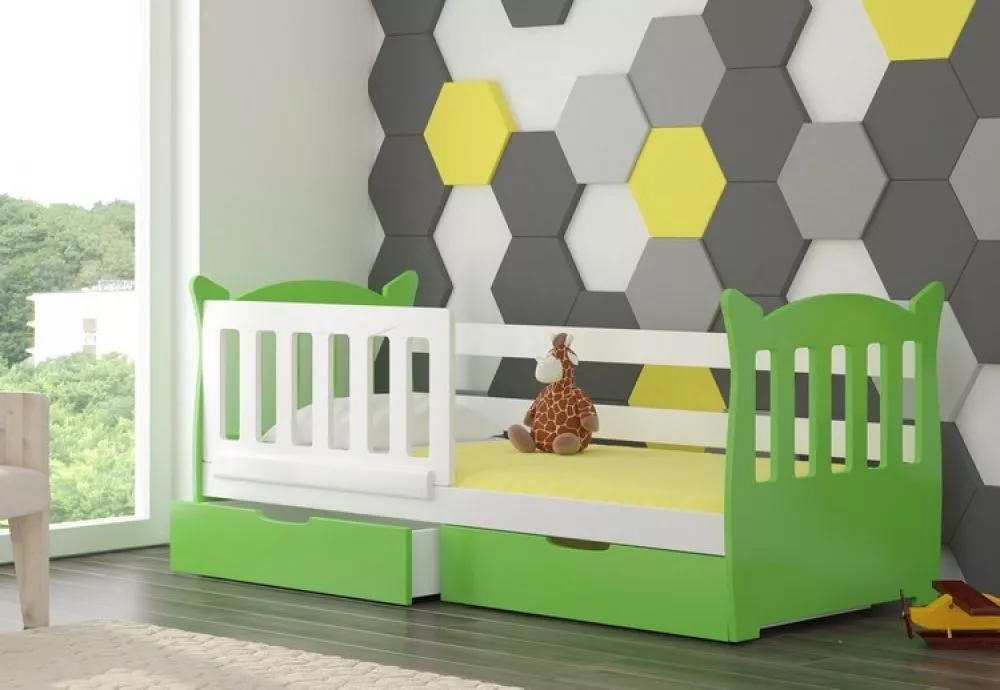 Bērnu gulta Lena Kids ar stelāžu Guļamvietas platums: 75 cm, Guļamvietas garums: 160 cm, · 91 × 165 × 75 cm