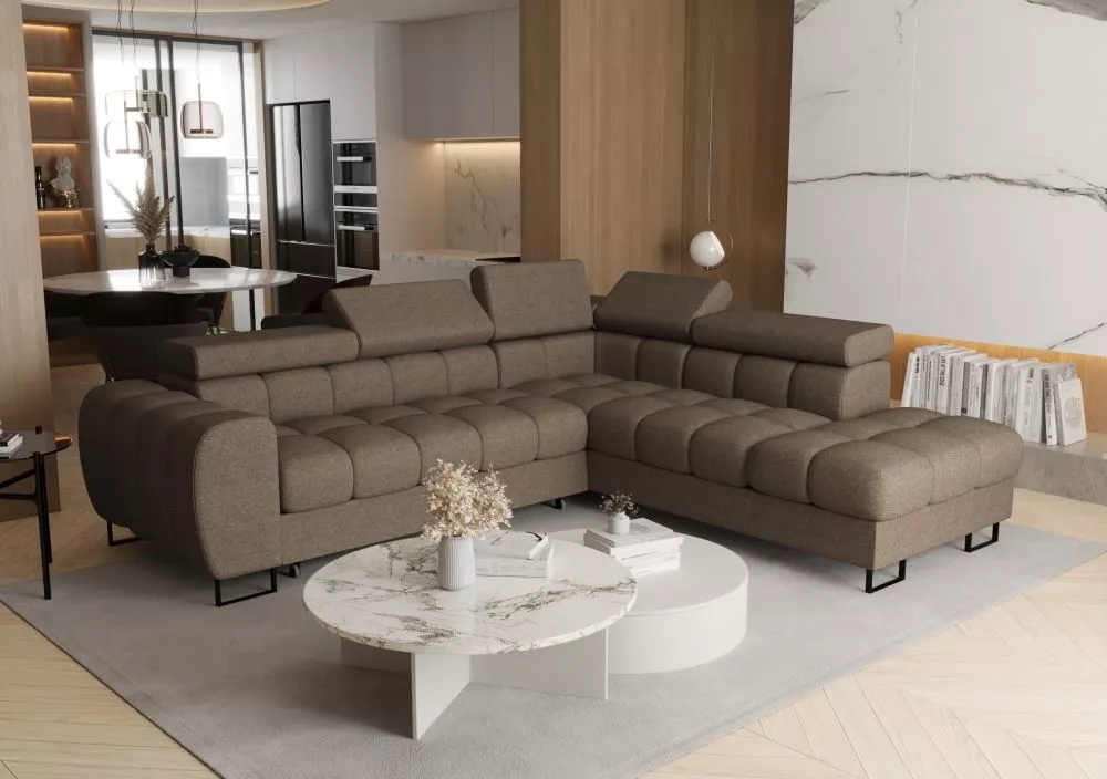 Dīvāns Aspen Corner Standard · Brūns · 225 × 260 × 74 cm