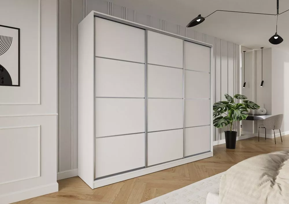 Skapis Trend 3 · Balts · 275 × 60 × 245 cm