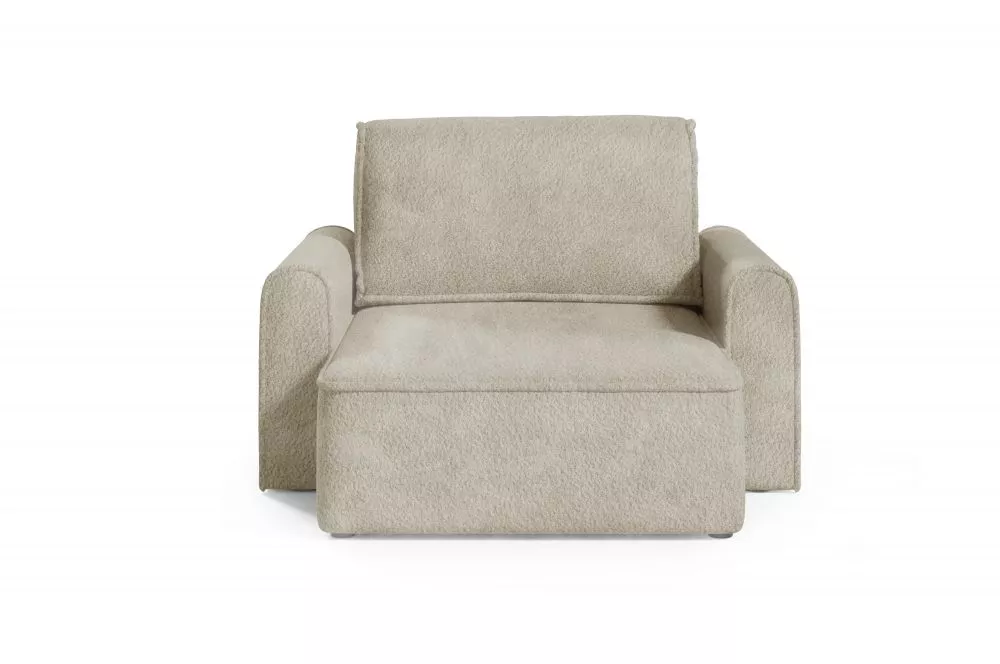 Mīksts krēsls Loretto 1S Long Premium Standard Sēdvietas dziļums: 112 cm, · Brūns · 140 × 158 × 88 cm