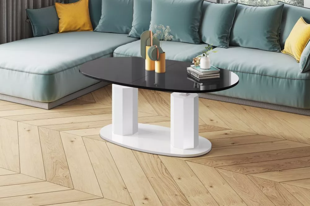 Žurnālgalds Barletta Gloss Korpusa krāsa: melns, · 130 × 80 × 54 cm