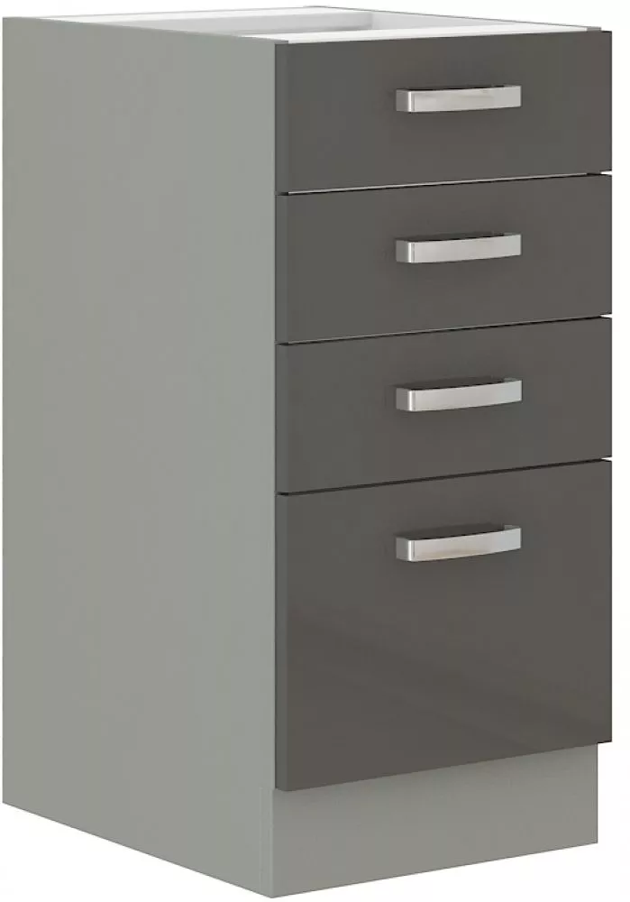 Virtuves skapis Grey 40 D 4S BB · Pelēks