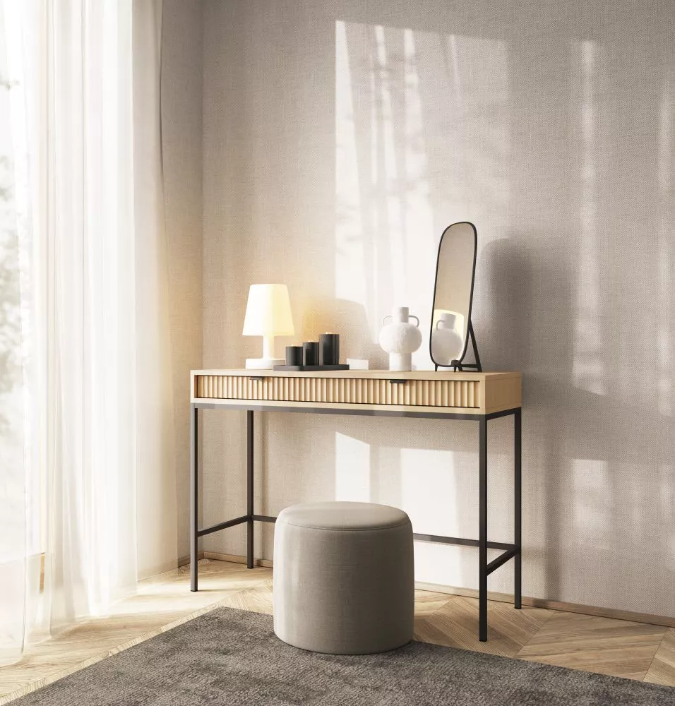 Kosmētikas galds Nova T-104 · Ozols vincenza · 104 × 78 × 50 cm
