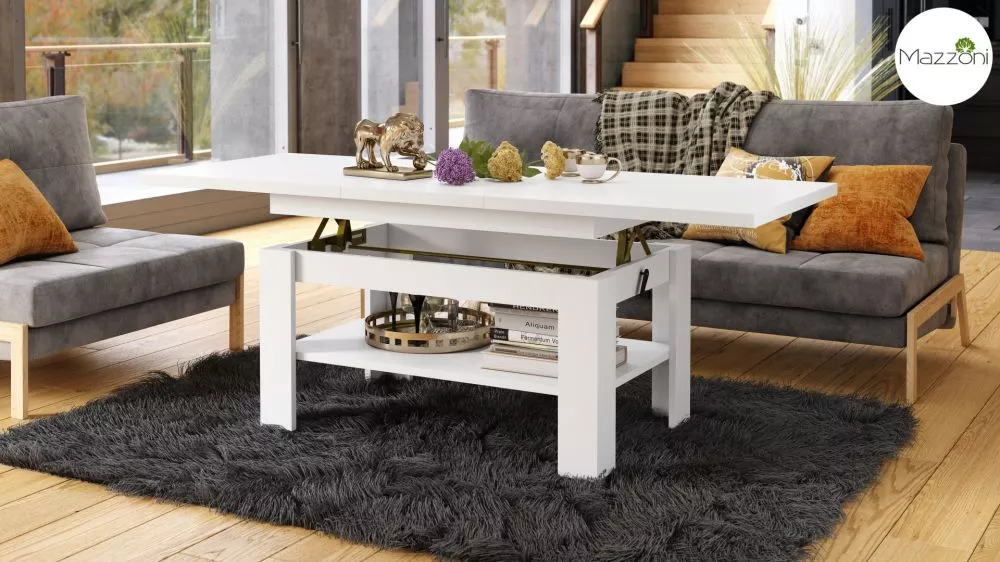 Žurnālgalds Rio Transformer Korpusa krāsa: balts, · 130 × 65 × 55 cm
