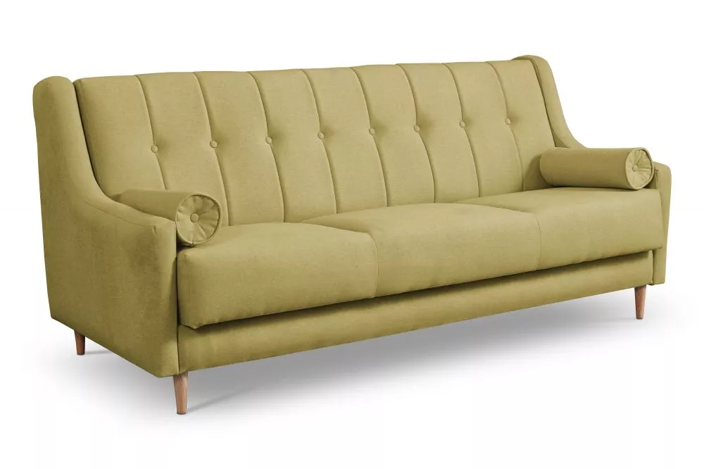 Dīvāns Platon 3S Beech Standard · Dzeltens · 94 × 205 × 91 cm