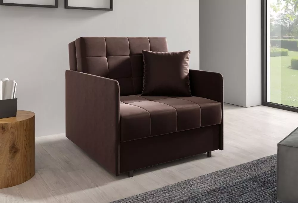 Mīksts krēsls Americano 169 standard Sēdvietas dziļums: 60 cm, · Brūns · 90 × 90 × 85 cm