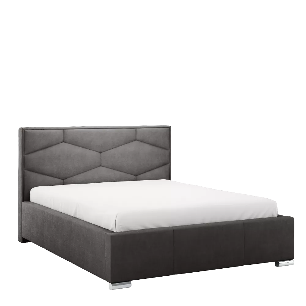Gulta Visotto Standard ar stelāžu Guļamvietas platums: 140 cm, Guļamvietas garums: 200 cm, stelāžas tips: metāla, · Tumš