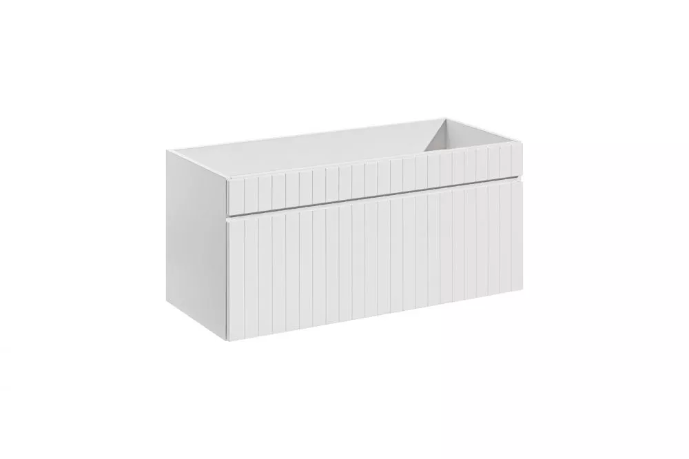 Vannas istabas skapītis Iconic White 82-100 · Balts · 100 × 46 × 45.6 cm