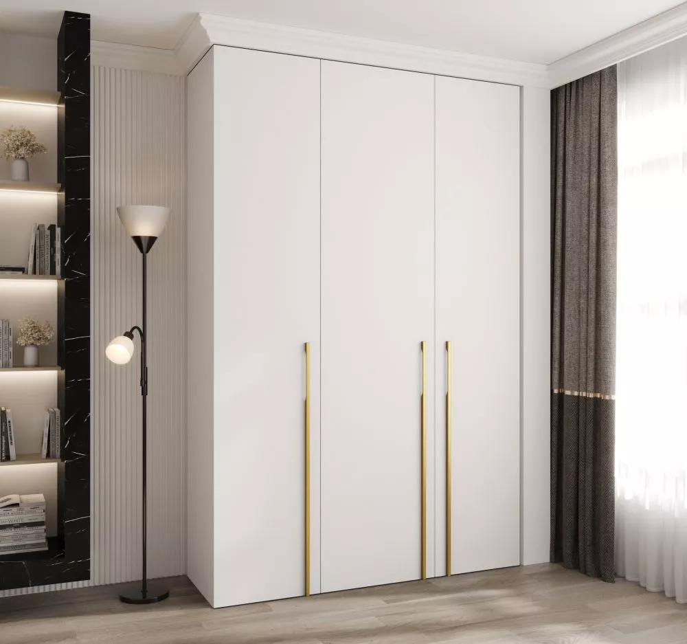 Skapis Como 3 · Balts · 160 × 50 × 245.5 cm