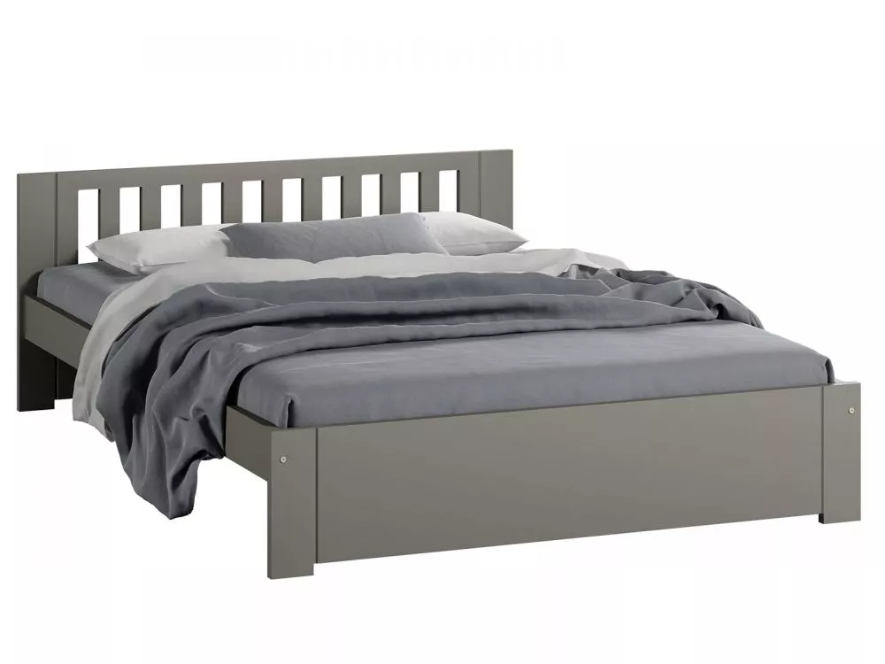 Gulta DMD-7 Magnat ar stelāžu Guļamvietas platums: 160 cm, Guļamvietas garums: 200 cm, · Pelēks · 168 × 206 × 65 cm
