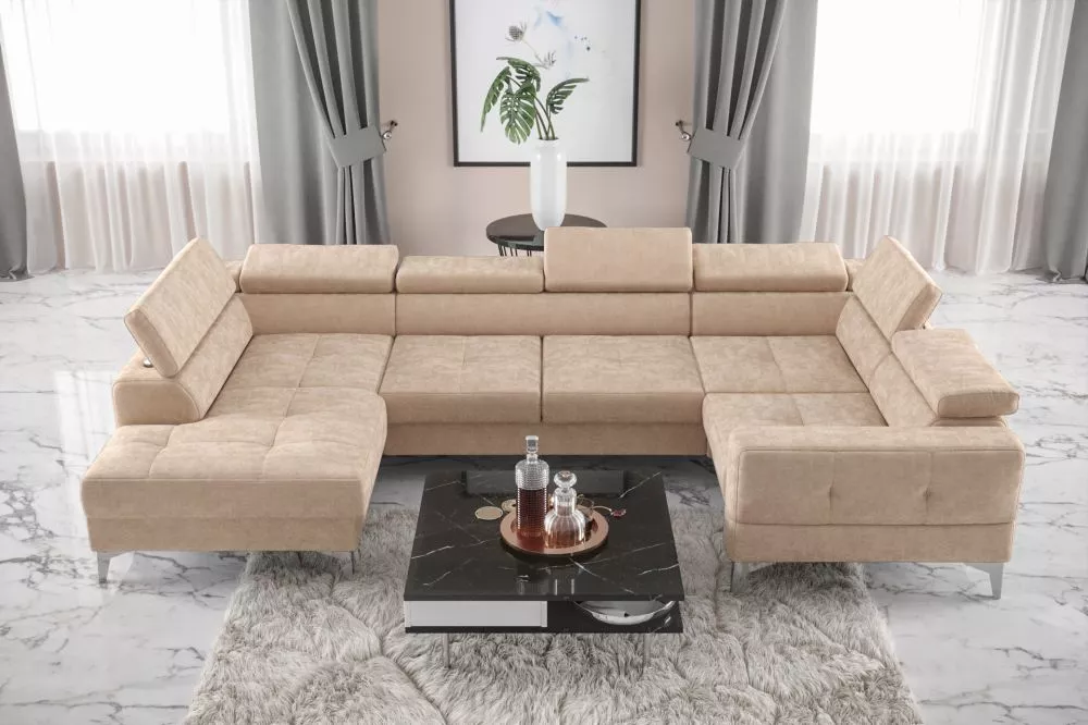 Dīvāns Toscania Max 1 standard · Bēšs · 185 × 350 × 78 cm