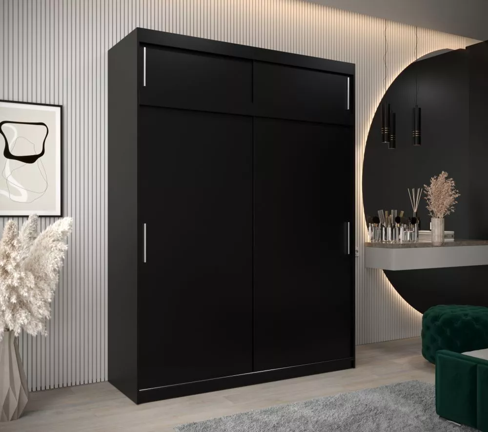 Skapis Tokyo Plus · Melns · 180 × 62 × 240 cm