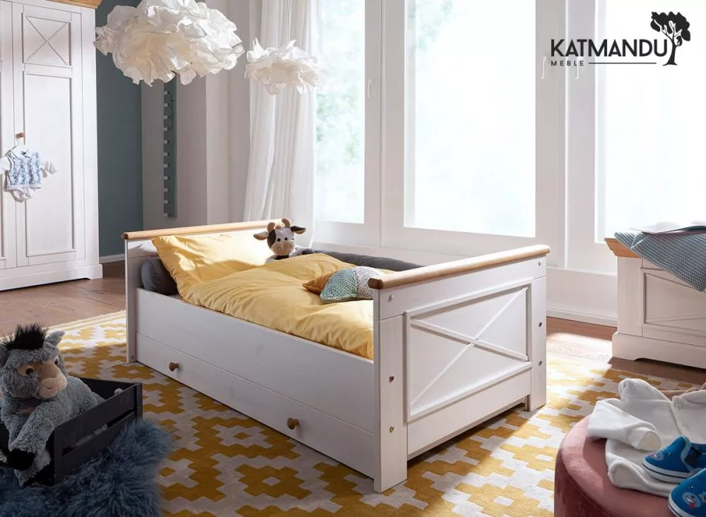 Bērnu gulta Marone Kids Junior ar stelāžu Guļamvietas platums: 70 cm, Guļamvietas garums: 140 cm, · 78 × 144 × 80 cm