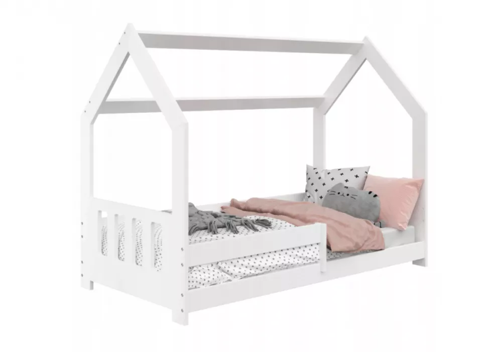 Bērnu gulta Domek D5-C ar stelāžu Guļamvietas platums: 80 cm, Guļamvietas garums: 160 cm, · 87 × 164 × 124 cm