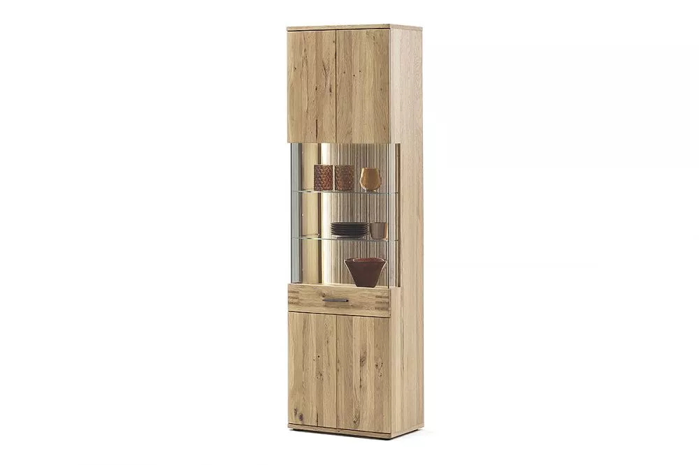 Sekcija Salvador 10 ar LED · Ozols · 60 × 37 × 208 cm