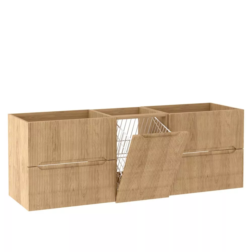Vannas istabas komplekts Novo Set 1 · Ozols hikora · 57 × 160 × 45.8 cm