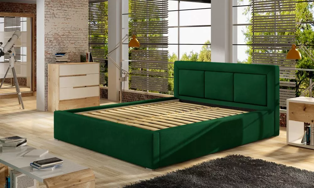 Gulta Belluno standard ar stelāžu Guļamvietas platums: 140 cm, Guļamvietas garums: 200 cm, stelāžas tips: metāla, · Brūn